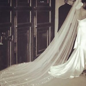 NWT cathedral veil rhinestones embellished bottom